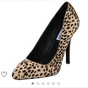 Steve Madden Intrude Leopard Calf Hair Heel